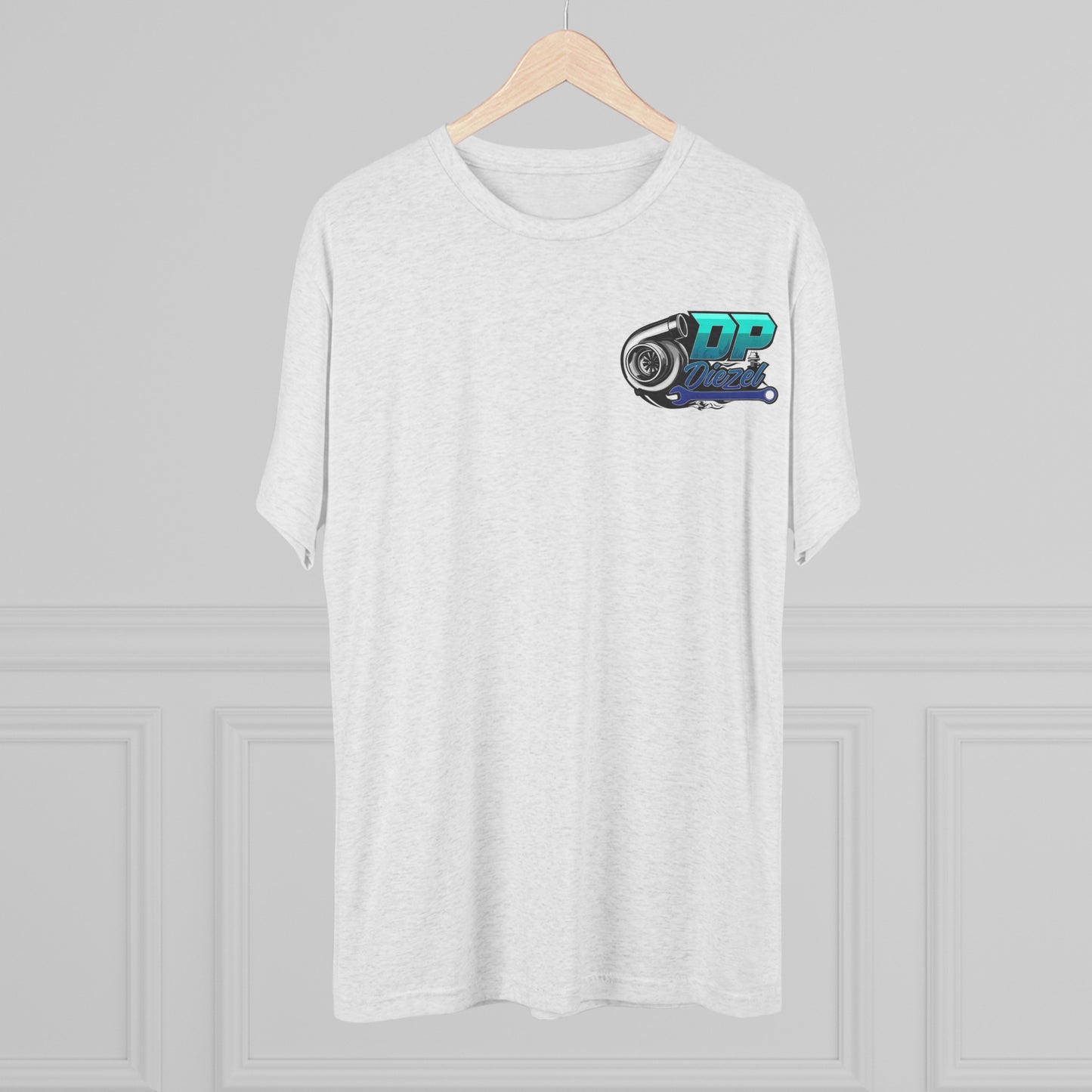 Unisex Tri-Blend Crew Tee - Teal Logo