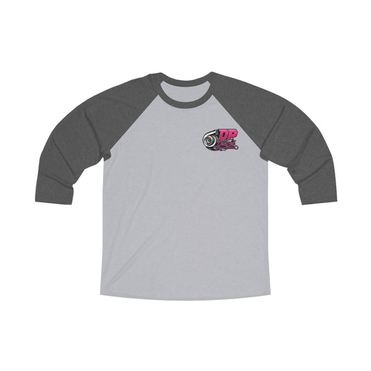 Unisex Tri-Blend 3\4 Raglan Tee - Pink