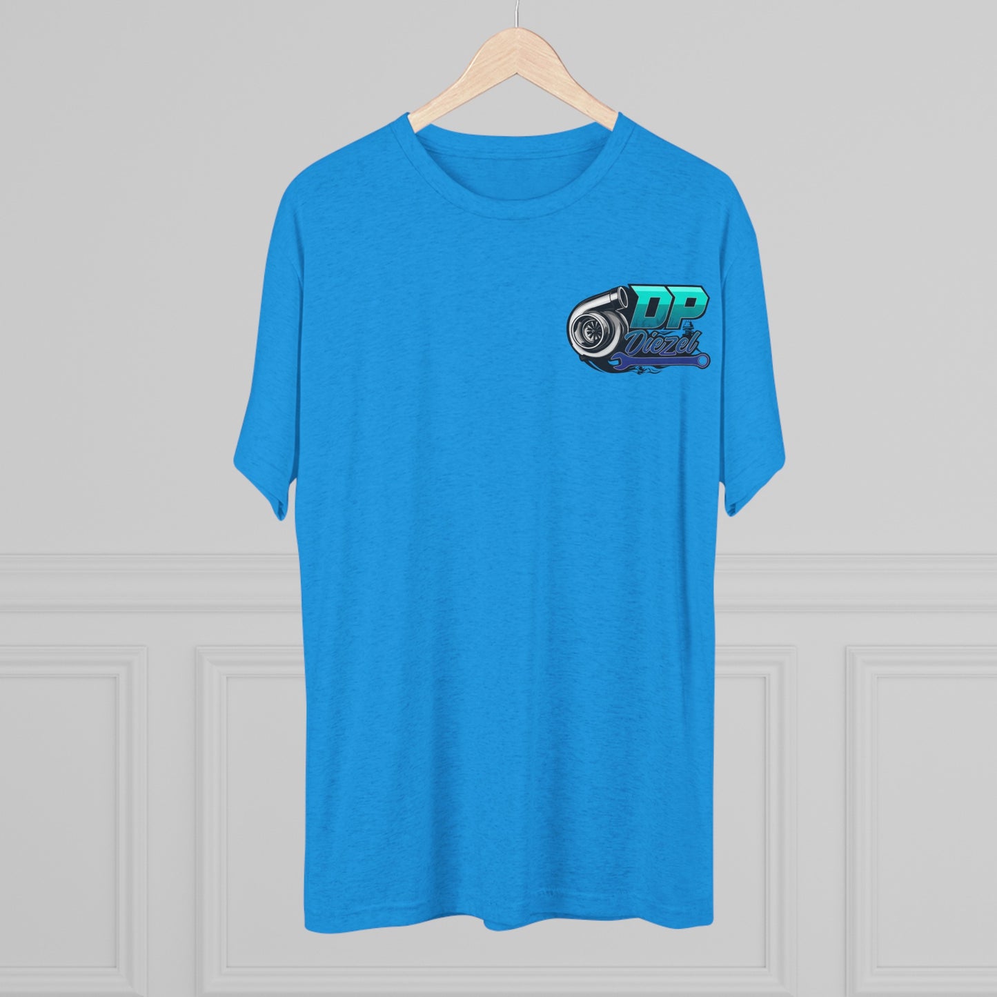 Unisex Tri-Blend Crew Tee - Teal Logo