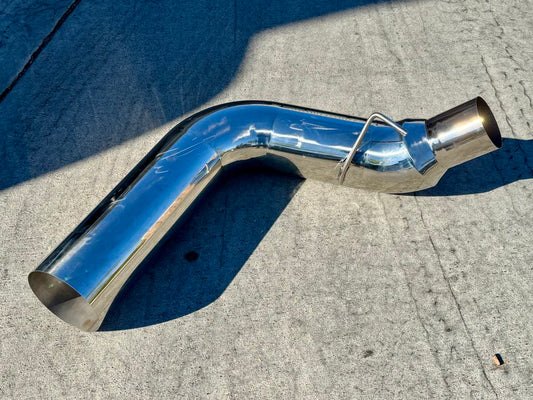 2011-2024 FORD 6.7 POLISHED STAINLESS 7" REAR SECTION - 90 DEGREE ANGLE