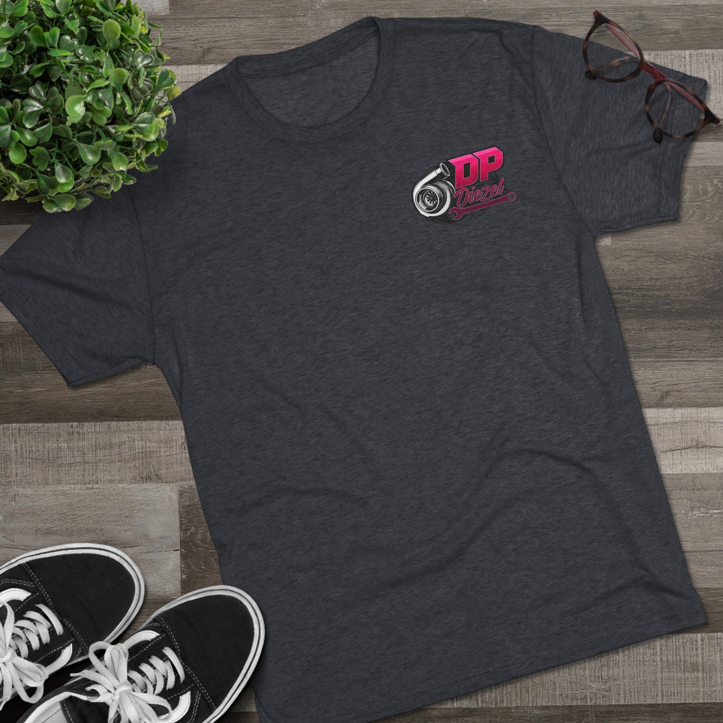 Unisex Tri-Blend Crew Tee - Pink