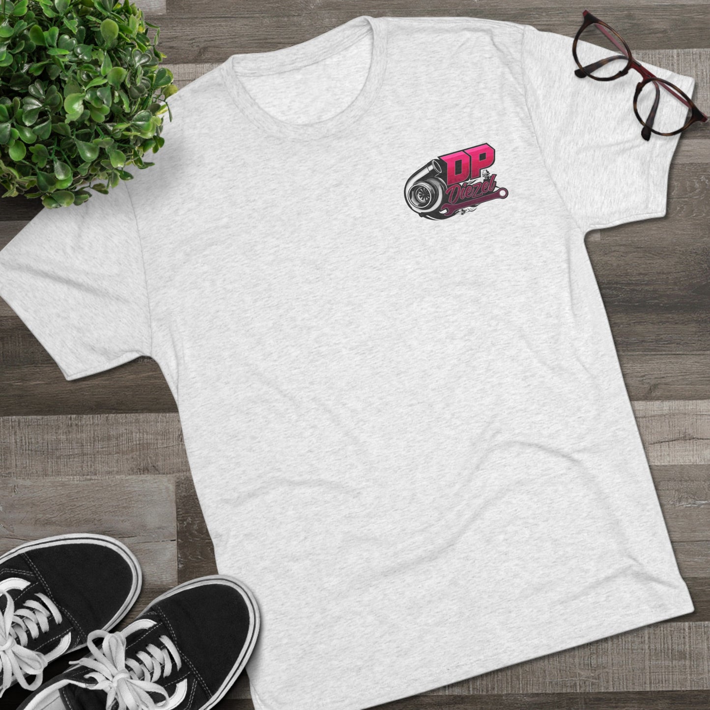 Unisex Tri-Blend Crew Tee - Pink