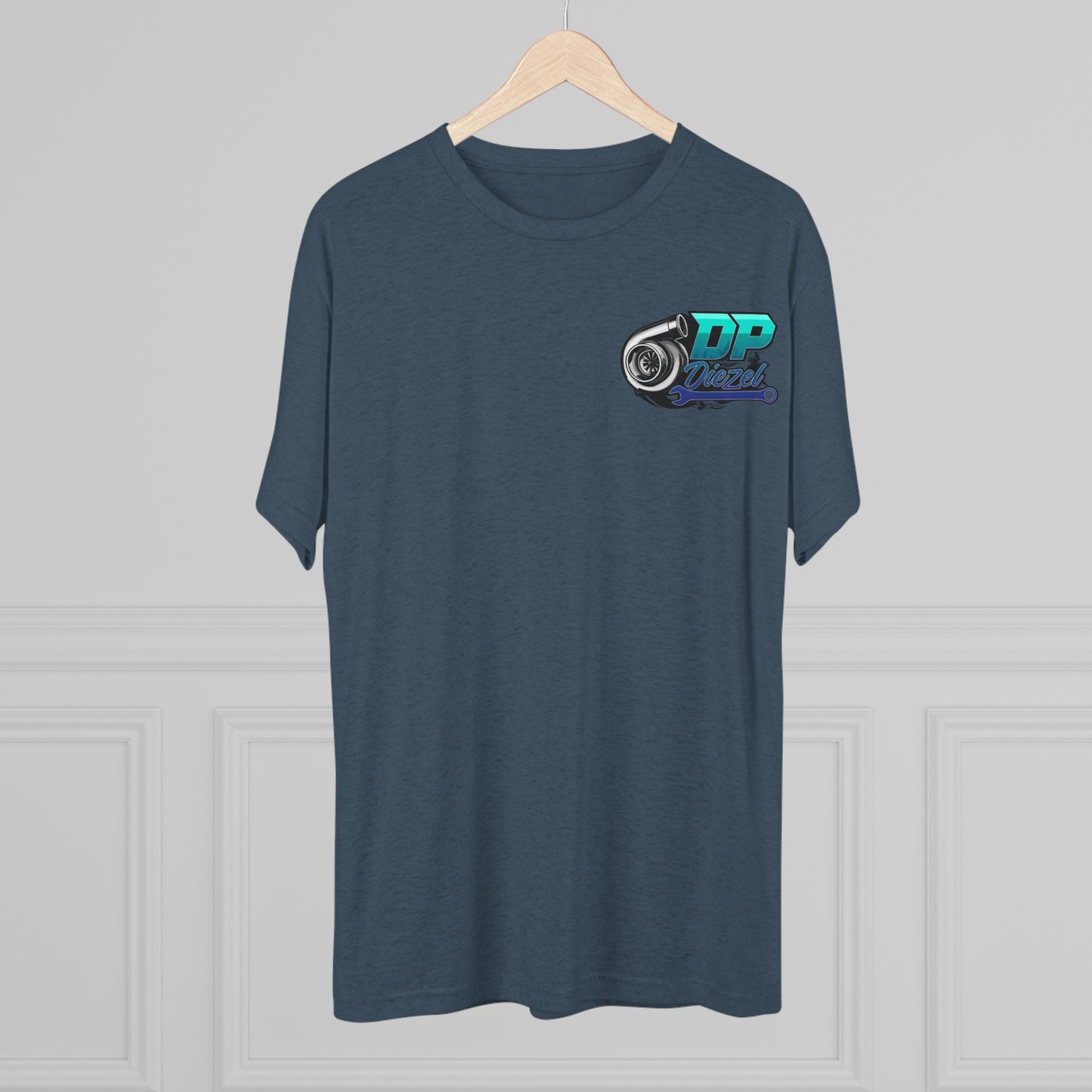 Unisex Tri-Blend Crew Tee - Teal Logo