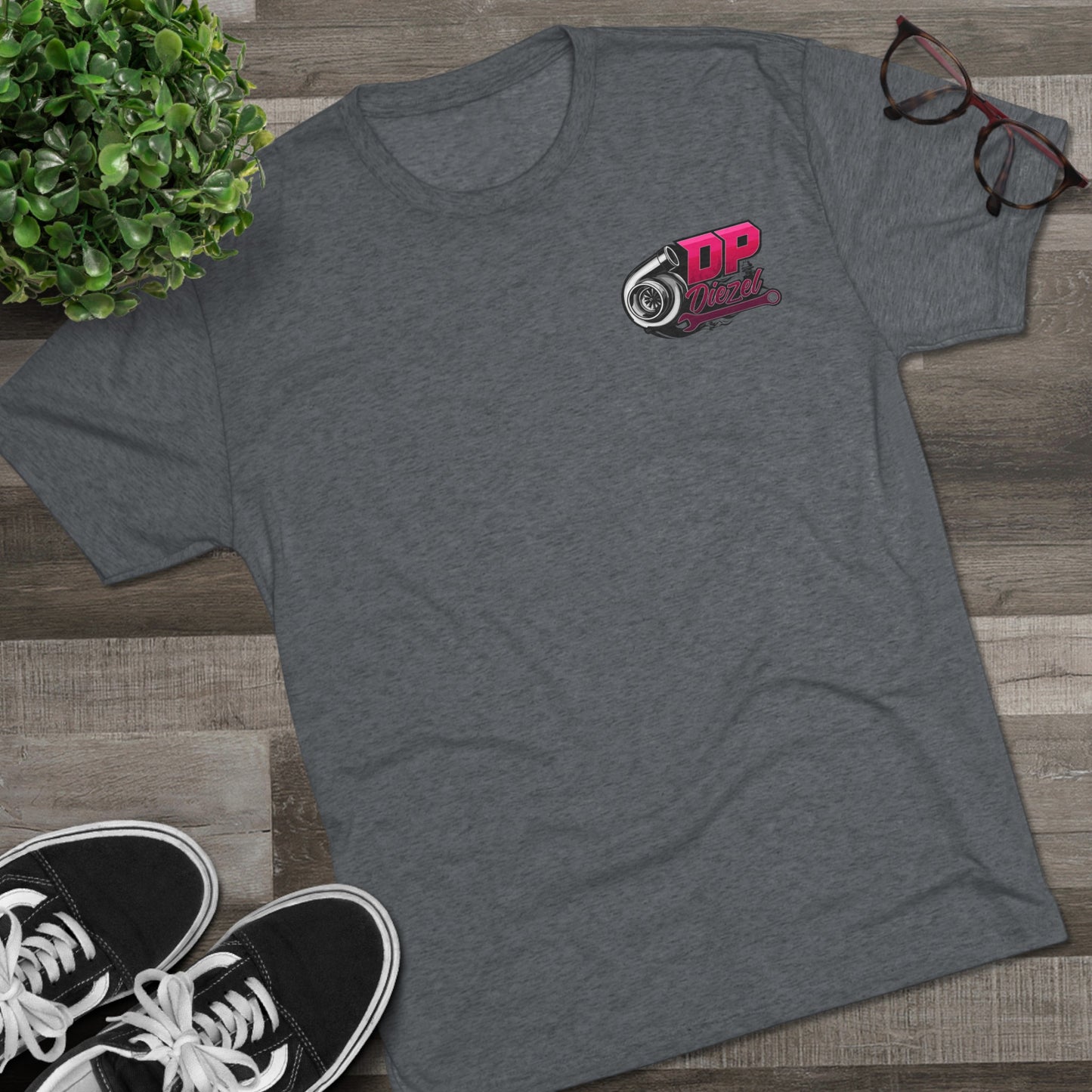 Unisex Tri-Blend Crew Tee - Pink