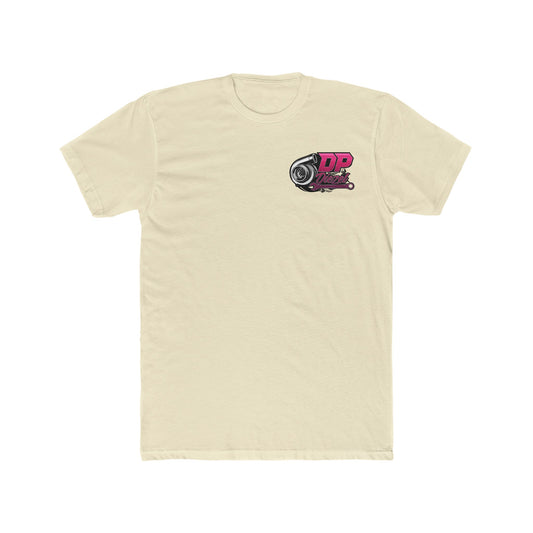 Men's Cotton Crew Tee - Pink Logo